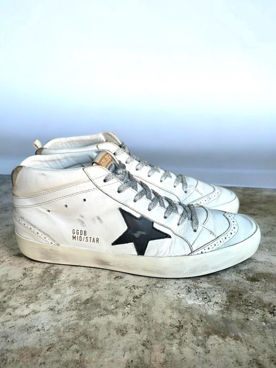 Golden Goose Shoes - Golden Goose Mid Star Sneakers White Leather